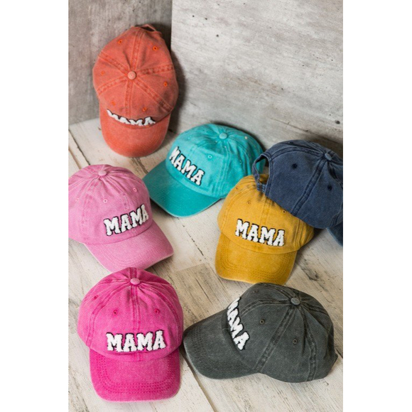 Pink 'MAMA' Embroidered Women's Cap - Picture 6 of 6